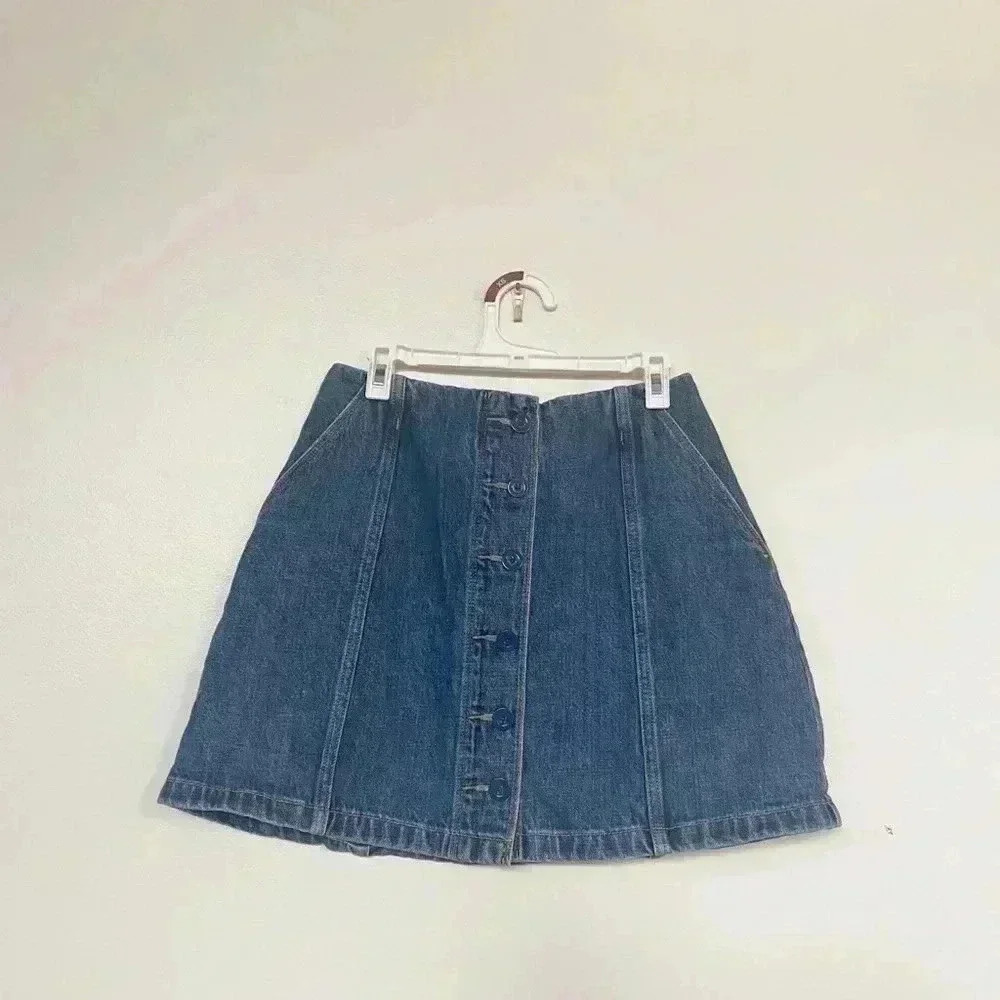 Wilfred‎ Free Aritzia denim mini skirt 2
